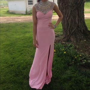 Blush Designer Prom Dress